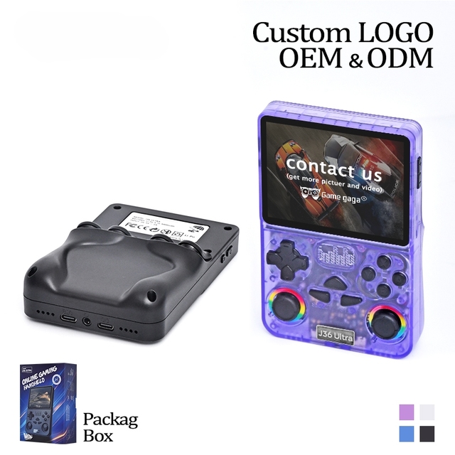 J36 Ultra Portable Handheld Game Console 2509-K2 3.5 Inch IPS Screen Wi-Fi Enabled Retro Pocket Game Player