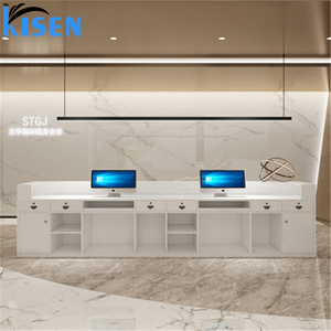 Kisen Luxury Versatile for Office Hospital Bar Hotel Living Room Workshop Salon Cashier <b>Counter</b> Big Size Table <b>Reception</b> Desk - Product Image 5