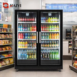 Refrigerador Comercial de Doble Puerta para Exhibición de Bebidas, Puertas de Vidrio, Estantes Ajustables, Refrigerador para Exhibición de Bebidas - Product Image 3