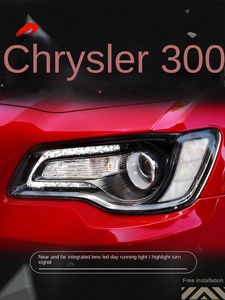 Luz de circulación diurna LED 6000K con montaje de lente bifocal Faro en forma H4 para 11-24 para <span class=keywords><strong>Chrysler</strong></span> <span class=keywords><strong>300C</strong></span> Halogen & Xenon - Product Image 2