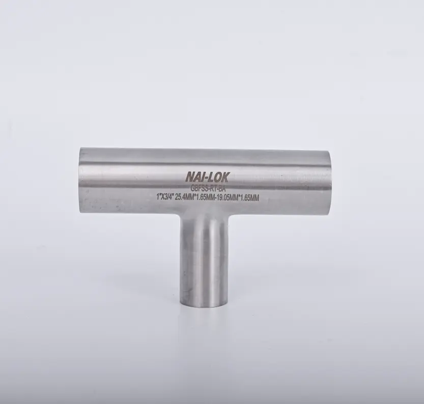 Ultra High Purity Stainless Steel 316L Inner Surface Electro Polished Fittings UHP 90 Degree Elbow 45 Elbow UHP Tee Reducers