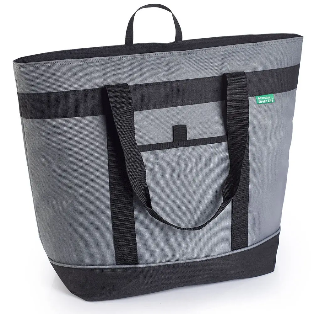 Sac isotherme isotherme réutilisable portable avec sangle Soft HD Thermal Lunch and Grocery Shoulder Bag Waterproof Letter Pattern