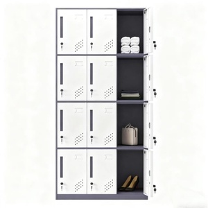Armario Metálico de 15 Puertas con Cerradura para Escuela, Armarios de Acero con Cerradura para Gimnasio y Playa - Product Image 2