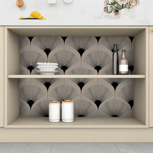 Creation Of Time And Space Peel And Stick Wallpaper Geometric Fan Pattern Self Adhesive For Tv Wall Decor - Product Image 3