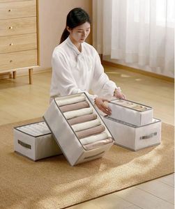 กล่องเก็บของในห้องน้ำ กล่องผ้าพับได้ กล่องเก็บของในห้องนอน กล่องเก็บของในห้องนั่งเล่น กล่องเก็บของในบ้าน กล่องผ้าพับได้สำหรับห้องน้ำ - Product Image 5