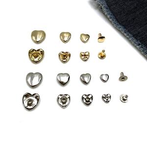 Tachuelas de Metal con Remaches de <span class=keywords><strong>Estrella</strong></span>/Corazón, Botones de Clavos, Remaches de Cuero Decorativos para Cinturón, Bolsa, Gorra, Etiquetas, Ropa, Botones de Jean Personalizados - Product Image 2