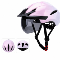 Casque de vélo directement de l'usine, en PC et EPS, avec doublure anti-moustiques et visière détachable, sécurité pour le cyclisme