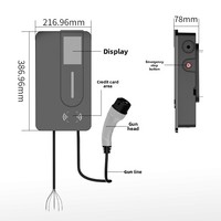 Estación de Carga para Vehículos Eléctricos OLINK de 7kW/22kW, para Hogar y Comercio, 90-250V, 16-48A, Montaje en Pared