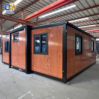 Maison Modulaire Préfabriquée Pliable 20/40 pieds Prête à Habiter, 5 Chambres, Prix Conteneur Extensible