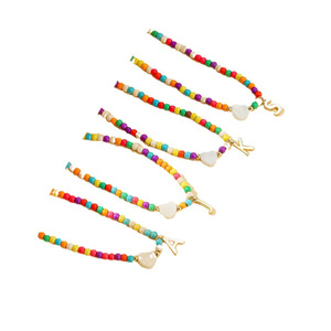 JOYFFO-Gargantilla con inicial de cuentas para mujer, collar hecho a mano, joyería fina para niñas y adolescentes, regalo bonito y colorido - Product Image 3