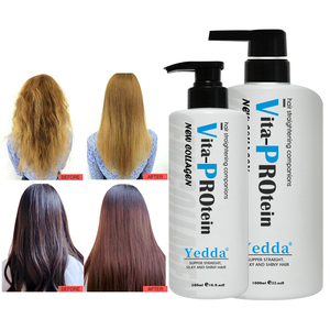 Crema Profesional de <span class=keywords><strong>Alisado</strong></span> de Cabello con Keratina Brasileña <span class=keywords><strong>y</strong></span> Colágeno para Reparación <span class=keywords><strong>y</strong></span> Brillo del Cabello 500/1000ml con Certificación ISO - Product Image 1