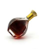 Bouteille en verre moderne de qualité supérieure, personnalisable pour la vodka, finition mate, capacité personnalisable, bouchon en liège, impression d'autocollants