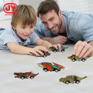 Lot de 6 mini voitures dinosaures à rétrofriction pour tout-petits, figurines d'animaux de 5,3 pouces - Product Image 6