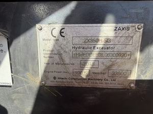 Excavadora de Minería Usada Hitachi ZX350LC, Sistema Hidráulico HIOS‑III, Prueba Completa de Presión Mecánica e Hidráulica - Product Image 3