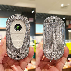 Housse de porte-clé<span class=keywords><strong>s</strong></span> pour Mercedes Benz porte-clé<span class=keywords><strong>s</strong></span> housse avec porte-clé<span class=keywords><strong>s</strong></span> diamant coque de clé de voiture - Product Image 3