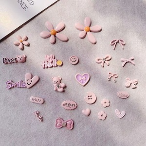 Dijes 3D de Zinc Impermeables Kawaii con Diseños de Lazo, Oso, Flor, Corazón y Estrella, Suministros para Manualidades y Estuches, para Pequeños Negocios, Venta al por Mayor, 10 unidades - Product Image 2