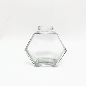 Al por Mayor, Personalizar Frascos de Vidrio Hexagonales para Dulces/<span class=keywords><strong>Miel</strong></span>/Alimentos/Jugos - Product Image 1