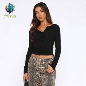 Bestseller Damen Quadratischer Ausschnitt Gestrickte Bluse Langarm Slim <span class=keywords><strong>Fit</strong></span> Atmungsaktives Casual T-Shirt - Product Image 5