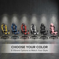 Chaise de bureau ergonomique réglable en hauteur AOR en cuir, pour le gaming, avec tissu respirant, base robuste, design tendance et compétitif
