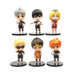 Figur Anime Haik yuu 6 buah/set tokoh aksi Manga Kenma Kozume Shoyo Hinata