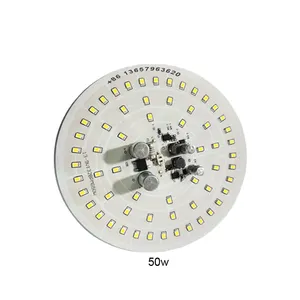 電球原料Smd2835Led PCB光源Tバブルドブアルミプレートラウンドランプボード60W