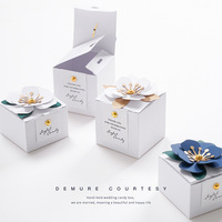 White Favours Boxes Custom ize Verfügbar Wir können Ihr Logo auf dieser kreativen Party White Souvenirs Verpackungs boxen für die Hochzeit drucken
