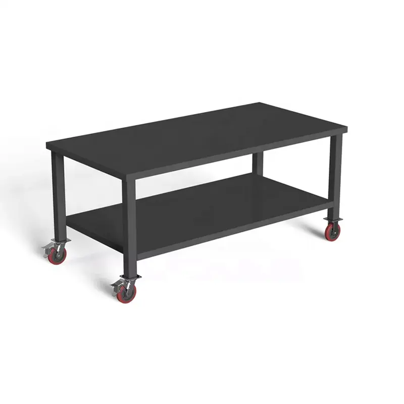 Heavy Duty Steel Welded Industry Rotary Mobile Packing Table For Warehouse Machine Shop Assembly Plant Industrial Manufacture