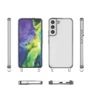 Étui de téléphone transparent en TPU anti-choc, mains libres, style simple, sac bandoulière, étui de protection pour <span class=keywords><strong>collier</strong></span>, pour S22 Whale BT2206 - Product Image 1