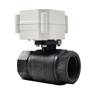 IP67 2 cách 1 inch BSP DN25 CR303 3-dây hoạt động bằng tay điện điều khiển cơ giới ppo nhựa bóng van DC12V DC24V - Product Image 4