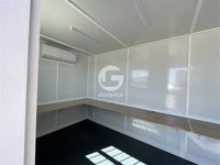 20FT 40FT Chine Maison mobile temporaire modulaire bon marché Pack plat Bureau de conteneur préfabriqué 20FT