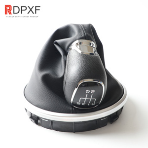 Accessoires de style automobile pour Skoda <span class=keywords><strong>Fabia</strong></span> II MK2 <span class=keywords><strong>Combi</strong></span> <span class=keywords><strong>Scout</strong></span> 2007-2014, modèle Octavia, pommeau de levier de vitesse, housse de protection du levier de vitesse. - Product Image 4
