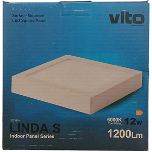 Panneau mural LED carré 12W 6000K 1200lm Lumière froide - Product Image 2