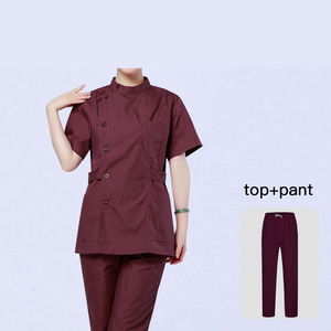 Blue Short-Sleeved Surgical Clothing Beauty Oral Pet Doctor <strong>Uniforms</strong> Lab Coat Pharmacy Nurse Set Pet <strong>Clinic</strong> Veterinary Office - Product Image 4