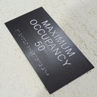Panneau mural personnalisé Plaque signalétique en acrylique vierge Panneau de bienvenue de porte pour porte d'entrée