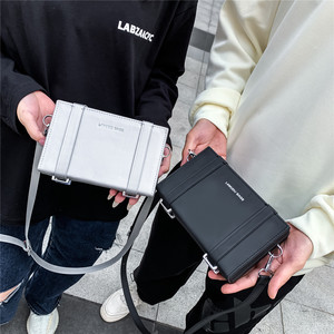 Nouveau Sac Bandoulière <span class=keywords><strong>Carré</strong></span> <span class=keywords><strong>Homme</strong></span> en Cuir PU Texturé, Mode 2024, Personnalisé et Tendance - Product Image 5