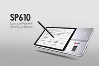 Tablette de signature électronique, tablette de signature numérique, tablette de signature de 10 pouces avec pilote gratuit USB-HID sensible à la pression pour banque PDF