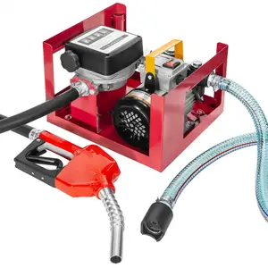 Elektrische Diesel Öl Kraftstoff Transfer Pumpe Selbstansaugende Display Meter mit Düse und Schlauch