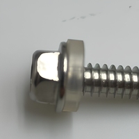 Vis autoperceuse à tête hexagonale avec rondelle d'étanchéité en acier inoxydable 304/316, 6,3 x 32 mm, pour la construction métallique