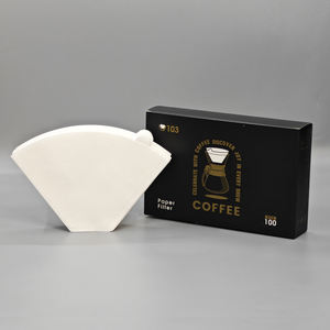 Filtres à café coniques jetables écologiques en forme de U dosettes de papier pour cafetière goutte à goutte Logo personnalisé outil à thé en forme de sac - Product Image 3