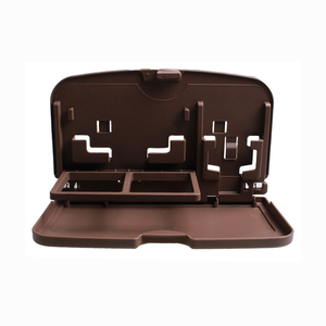 Hot sale Car seat back dining table car travel dining tray ABS Car Rear Seat Back foldable Storage Organizer Holder tissue hook
