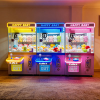 Mini jeu d'arcade personnalisé à 1 joueur en métal à pièces Petit jouet Machine à griffes de grue pour enfants Machine à poupées de divertissement