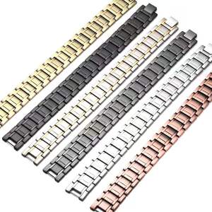 سوار رجالي عصري من مجوهرات جيه كيه بتصميم هندسي وعلاج مغناطيسي للحفلات والأزياء - Product Image 1