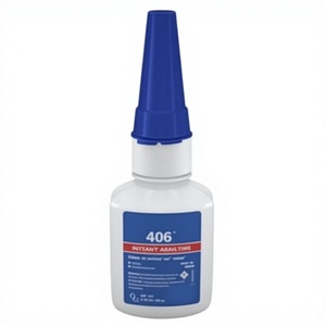 Adhesivo Instantáneo 406 a Base de Solvente, Pegamento Acrílico, Tapa Azul, Botella de 20g - Product Image 2