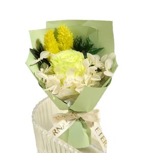 Ramo de Flores Eternas de Rosa y Clavel, Regalo para el Día <span class=keywords><strong>del</strong></span> Maestro, Decoración para Ventilación de Coche, Venta al por Mayor de Regalos Novedosos de Fábrica - Product Image 5