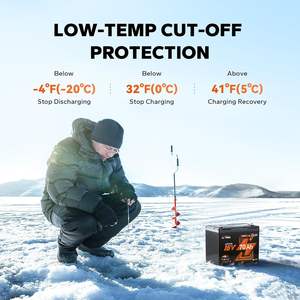 LiTime 16V 70Ah 블루투스 <span class=keywords><strong>LiFePO4</strong></span> 리튬 이온 배터리 팩 BMS 10 년 수명 4000 + 사이클 어군 탐지기 낚시 전자 제품 - Product Image 2