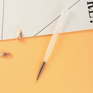 Ensemble de pinceaux pour nail art avec manche blanc laiteux, pinceau éventail pour dégradé, stylo à pois, stylo pour dessin de lignes, outil de sculpture de gel, outil de manucure pour salon - Product Image 6