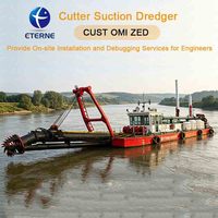Mesin Pemompa Pasir Sungai Tipe Cutter Suction Dredger dengan Mesin dan Sistem Penentuan Posisi GPS