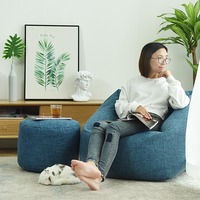 Canapé de Salon Fauteuil Relax Convertible Simple Lit Pouf Ensemble de Meubles Canapés Poire Maison Canapés Paresseux