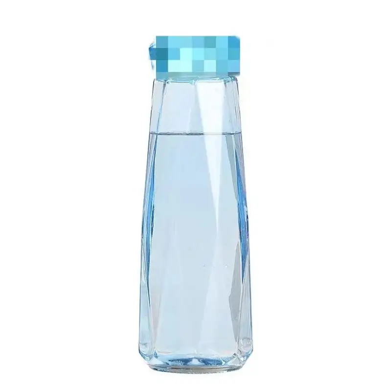 Populair Item 500Ml Diamant Kristal Sport Drinken Camping Fietsen Reizen Plastic Sap Waterflessen
