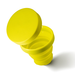 Gobelet de voyage pliable classique en silicone avec couvercle, résistant à la chaleur, écologique, réutilisable, qualité alimentaire, pour le camping - Product Image 2